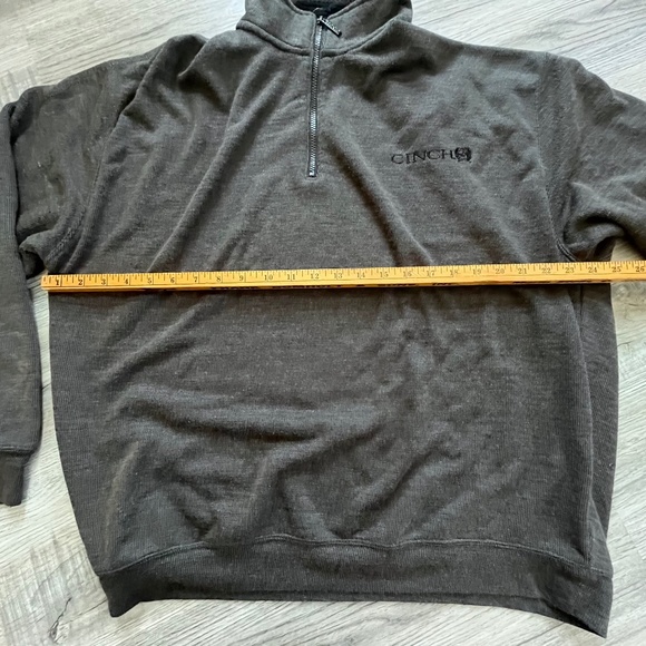 Cinch Grey 1/4 Zip Pull Over Sweater - XL - Picture 7 of 7